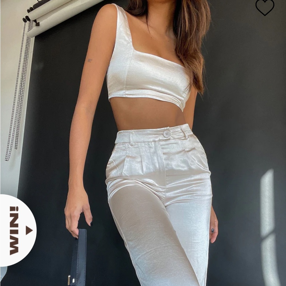 Princess Polly Huxley 2 piece set in champagne